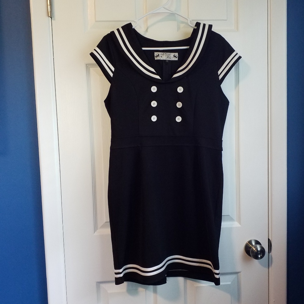 Hellbunny Vixen Sailor Dress